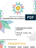 Perubahan Sosial Budaya