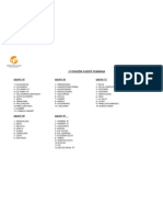 2 División Cadete Feminina 2011-2012 (Distribución de Grupos)