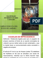 Magistrado Humberto Suárez Camacho Improcedencia Del Juicio de Amparo