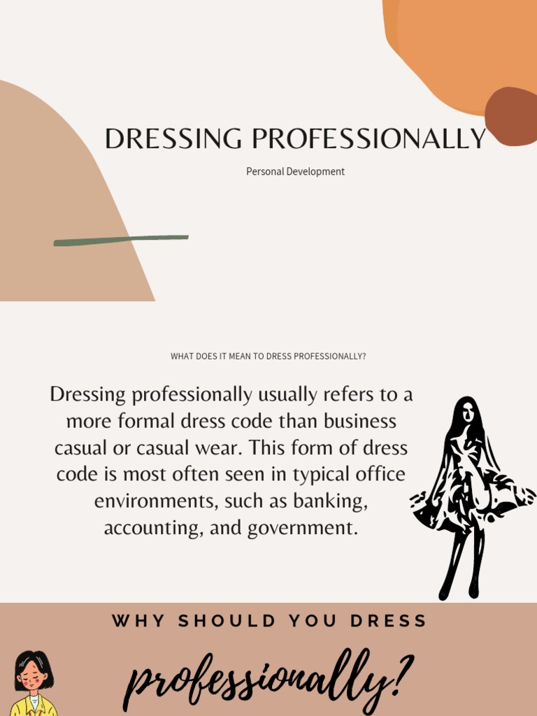 Dressing Professionally PDF Clothing Softlines (Retail)