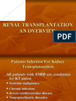 Renal Transplantation An Overview