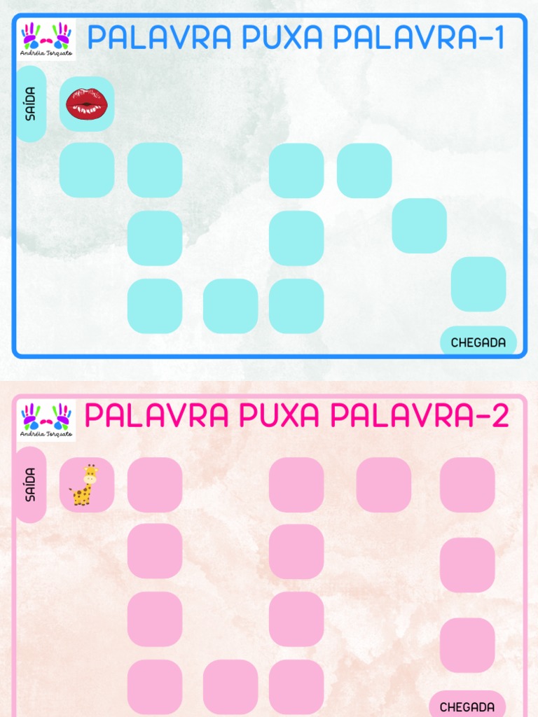 Atividades de Palavra Puxa Palavra | PDF