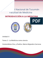 Ficha 1 La Medicina Como Ciencia