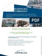 Artelia Brochure - Phamaceuticals