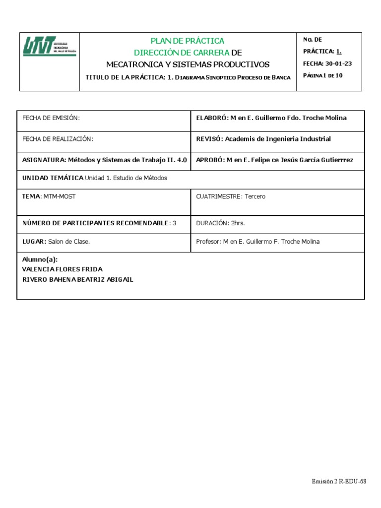 MTM Most | PDF | Seguridad y salud ocupacional | Planificación
