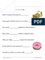 Grade 1 Worksheet in English I and Me