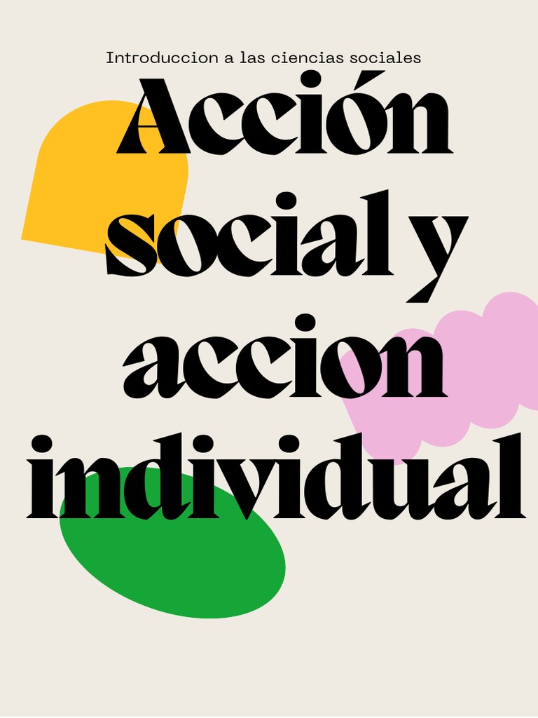 Acción Social y Accion Individual PDF