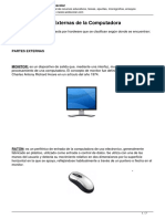 Partes Internas y Externas de La Computadora
