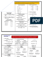 Formulario de Matemáticas