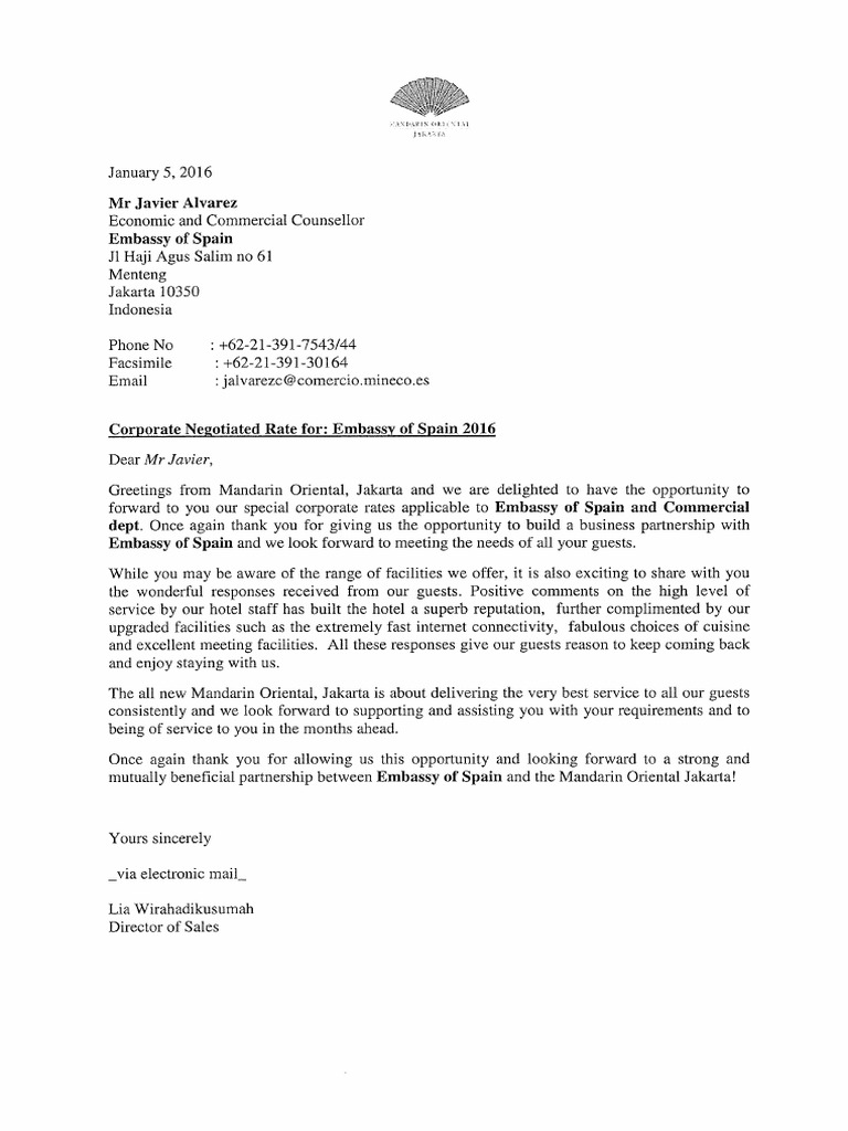 Mandarin Hotel Corporate Rate 2016 PDF