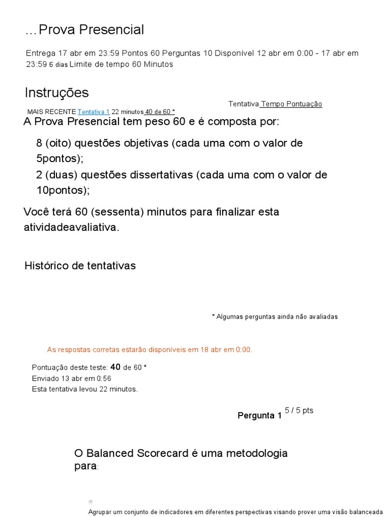 Prova de Governança em TI | PDF | Carreira e Crescimento | Finanças e ...