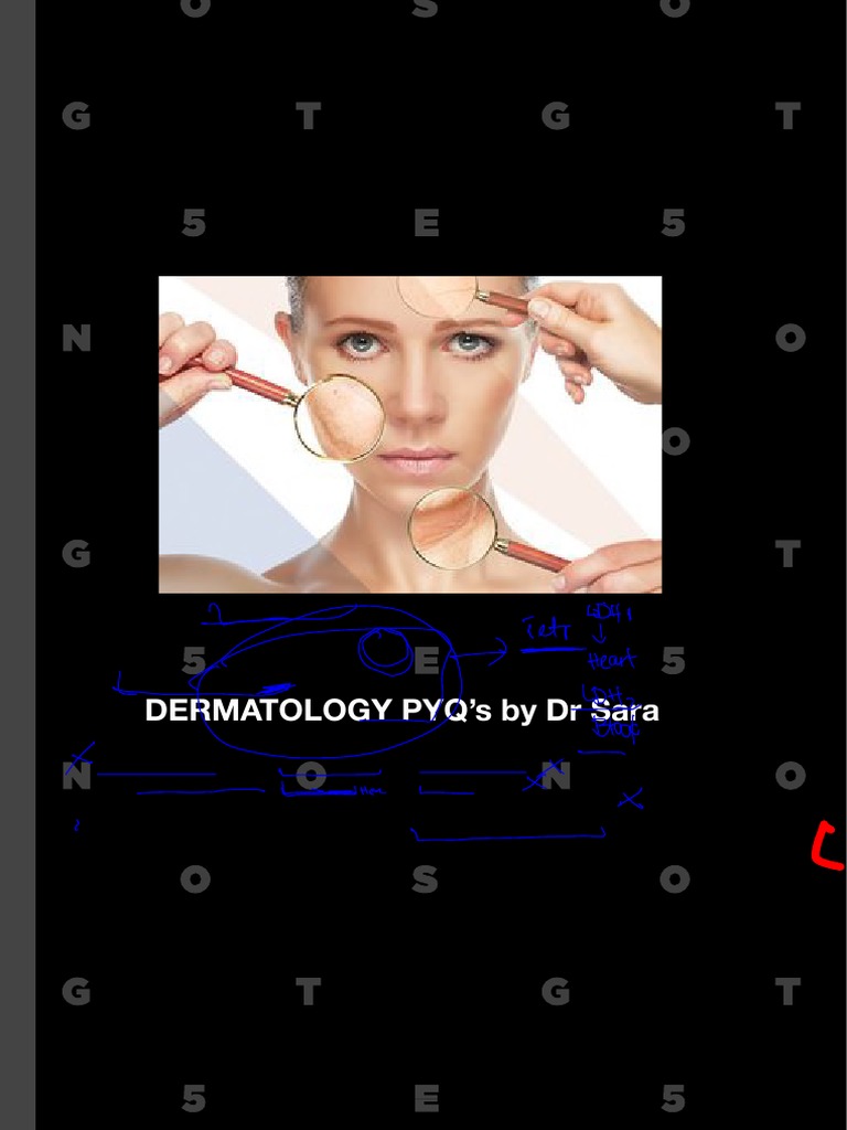 Dermatology pyq s by dr sara pdf cutaneous conditions medical