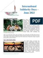 International Solidarity Days June 2023-Indo
