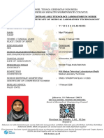 The Indonesian Health Workforce Council: Surat Tanda Registrasi Ahli Teknologi Laboratorium Medik
