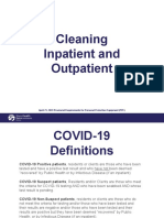 Ppe Provincial Requirements Inpatient and Outpatient Settings Cleaning