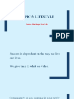 Topic 5 Lifestyle