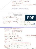 Basic MATLAB Commands For Control