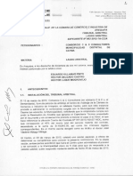 Centro de Arbitraje de La Camara de Comercio E Industria DE Arequlpa Tribunal Arbitral Laudo Arbitral Expediente #002.2012-TA-CCIA