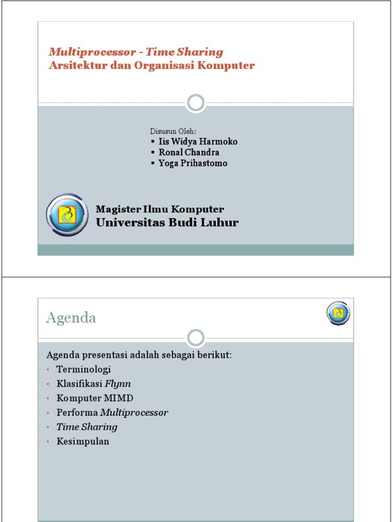 Time Sharing | PDF | Komputer | Teknologi & Rekayasa