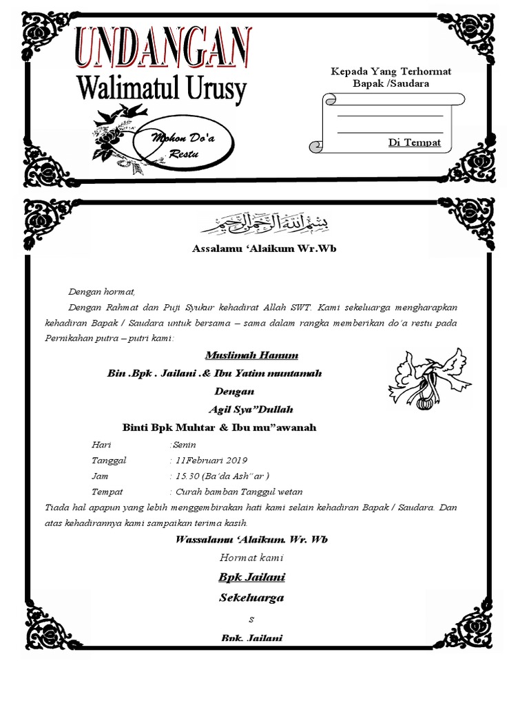 Undangan Pernikahan | PDF