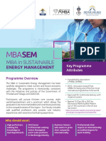 MBA Sustainable Energy Management