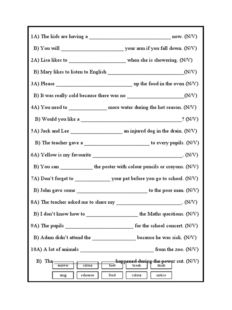 Multiple meaning worksheet pdf