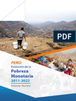 INEI Pobreza Monetaria Informe Tecnico 2022 1