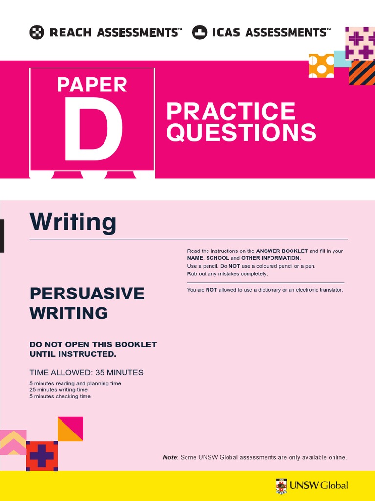 ICAS Persuasive Writing | PDF