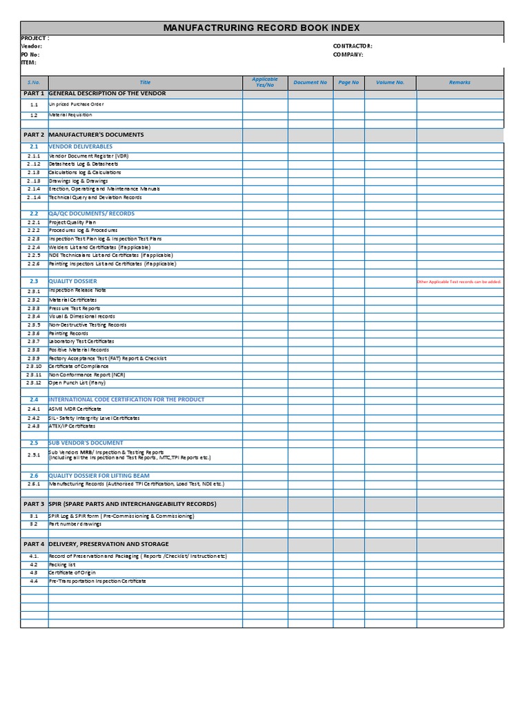 Sample mrb index for eni pdf nondestructive testing engineering