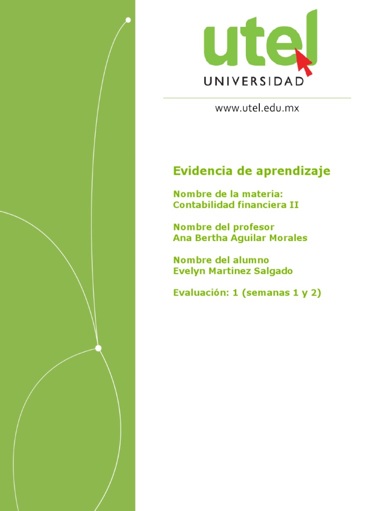 Contabilidad Financiera Ii Semana 1 Y 2 Pdf