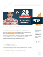 20 Règles de Grammaire À Connaître Absolument ! - Parlez-Vous French