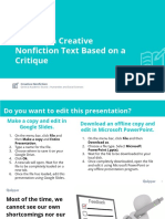 CNF11 12 Q2 0504M PS Revising A Creative Nonfiction Text Based On A Critique