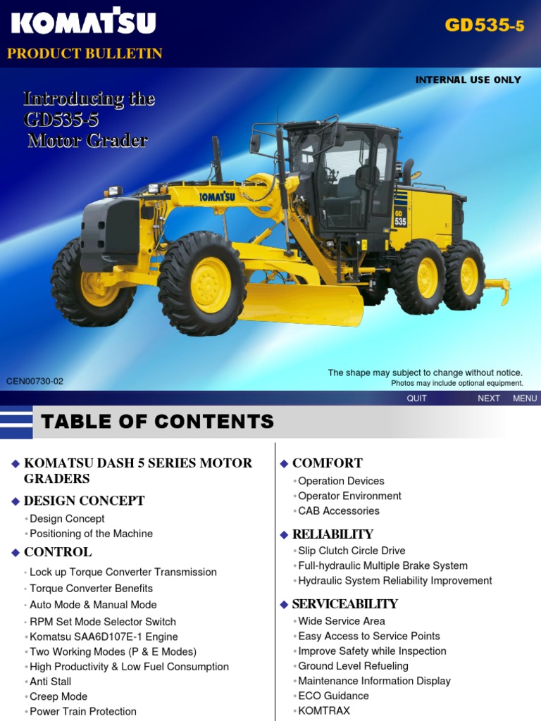 GD535-5 - Product Bulletin | PDF | Manual Transmission | Clutch