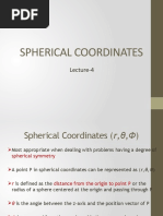 Lecture-4 Spherical Coordinates