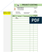 Dynosons Cost Estimate Workbook