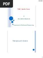 Lecture 9 - Quality Gurus