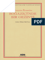 Dionysios Byzantios Bogazici Nde Bir Gezinti