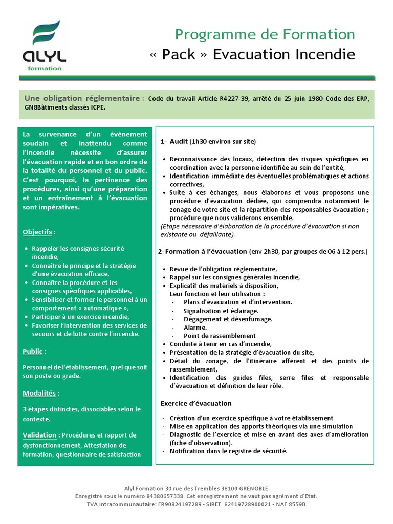 Organisation exercices d'évacuation - MSécurité