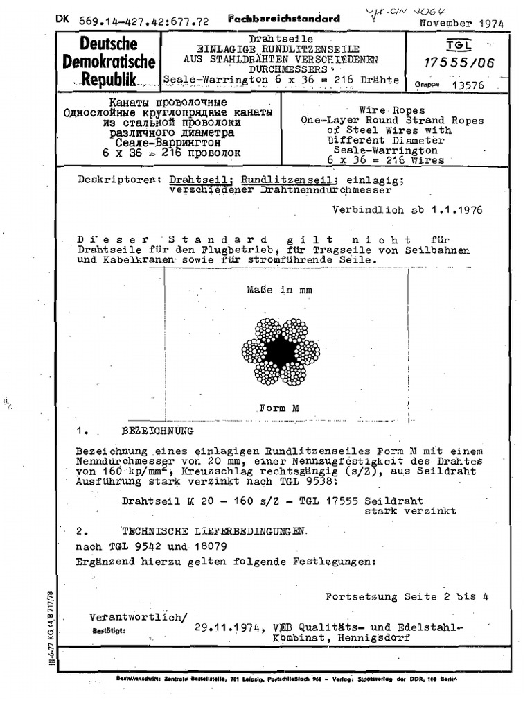 TGL 17555-06 11-1974 | PDF