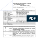 Assignment No. Due Date Description of The Problem