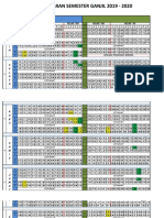 Jadwal Semester Ganjil 2019-2020