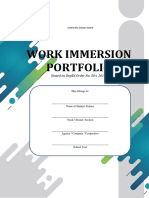 Work Immersion Portfolio Based on Deped-1