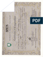 HACK Organization Certificate