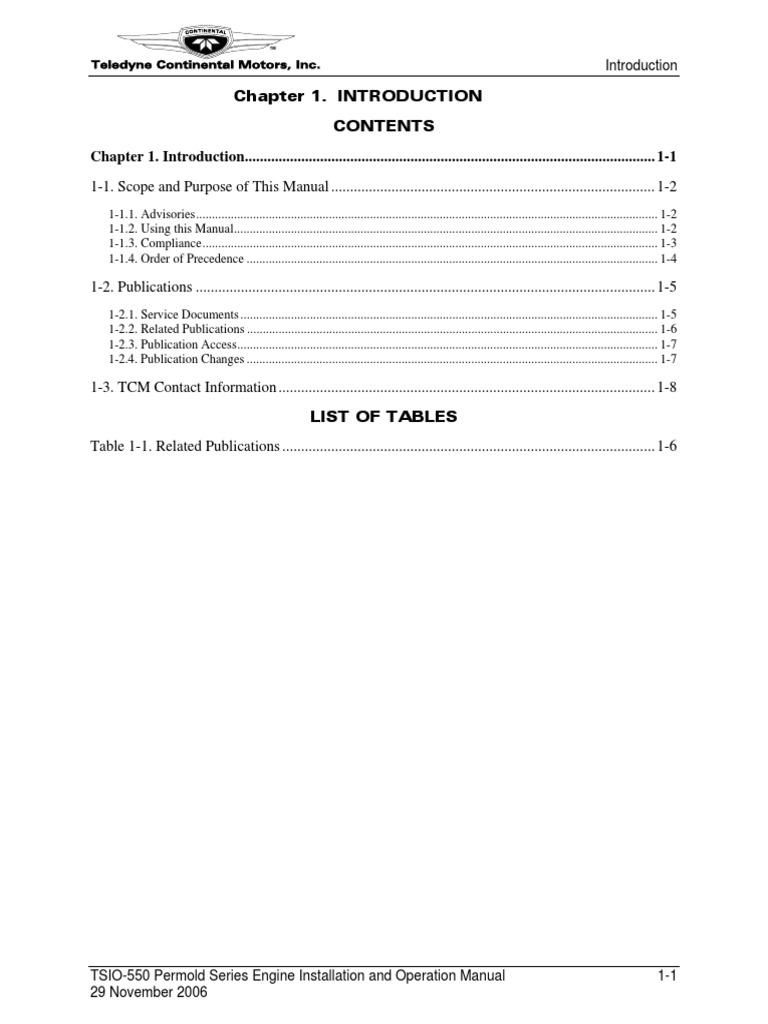 TSIO-550 Engine Installation Manual | PDF | Internal Combustion Engine ...
