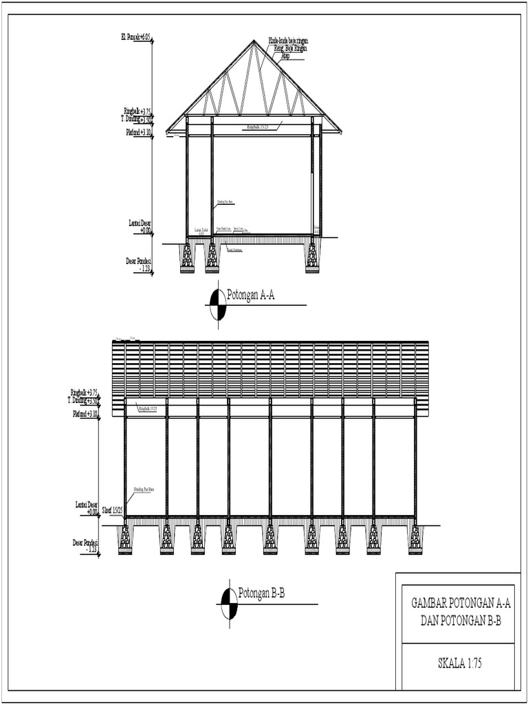 3.gambar Potongan | PDF