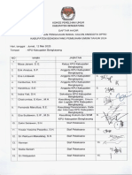 Daftar Hadir Penerimaan Pengajuan Bacalon Anggota DPRD Kab - Bky TGL 12 Mei 2023