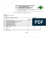 Cek List Persiapan Pasien Rujukan