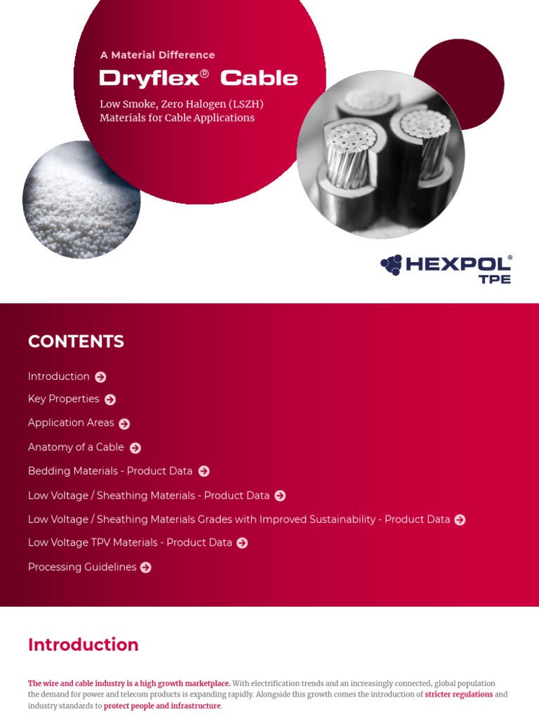 File Dryflex Cable Compounds Product Guide PDF Extrusion