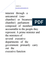 Establishment of Democratic Parliamentary System