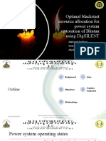 Optimal Blackstart Resource Allocation For Power System Restoration of Bhutan Using DigSILENT